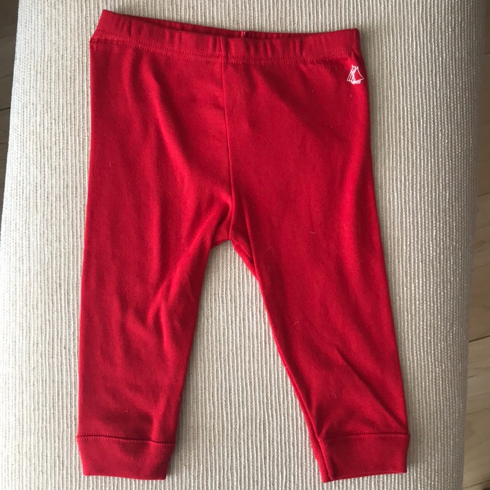 Petit bateau red leggings